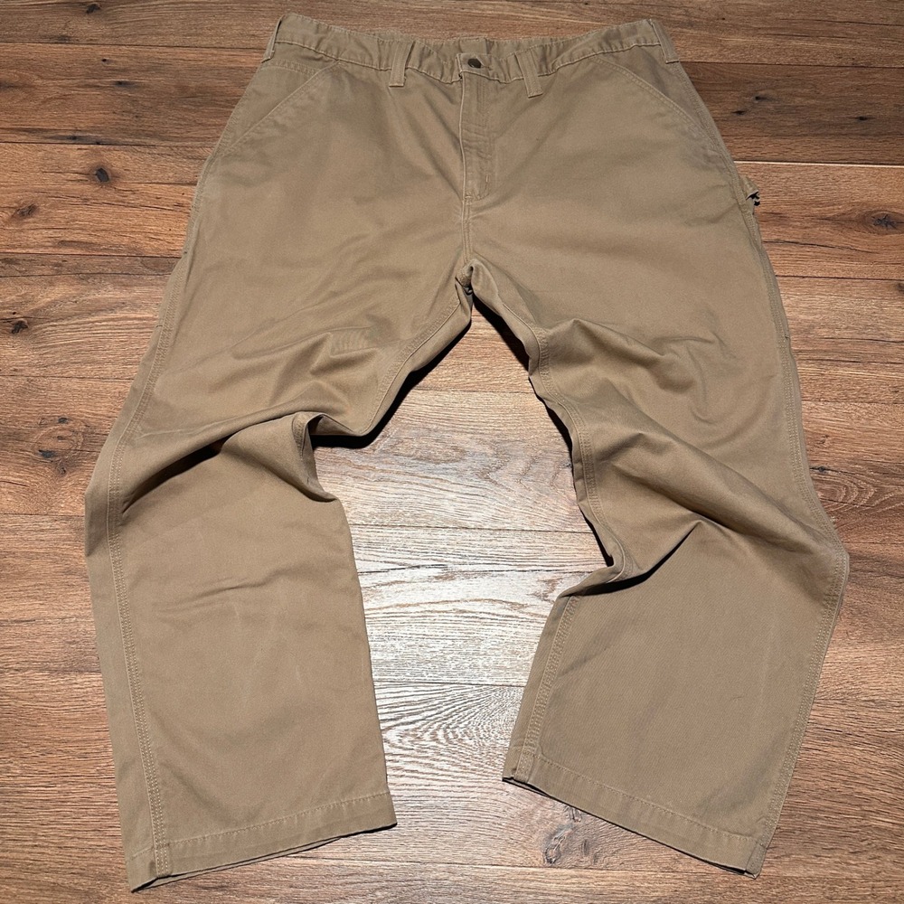 Carhartt Dark Khaki B324 DKH Relaxed Fit Carpenter Pants Mens 42x30
